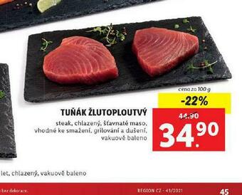 Lidl Tuňák žlutoploutvý nabídka