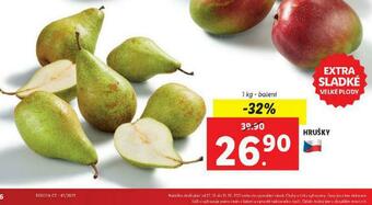Lidl Hrušky nabídka