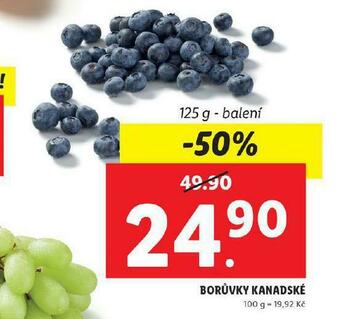Lidl Borůvky kanadské nabídka