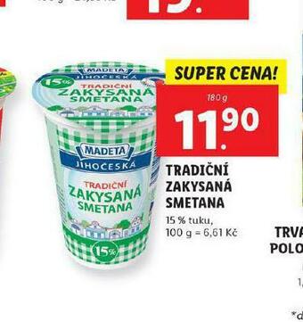 Lidl Tradiční zakysaná smetana nabídka