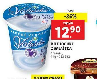 Lidl Bílý jogurt z valašska nabídka