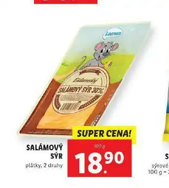 Salámový sýr plátky