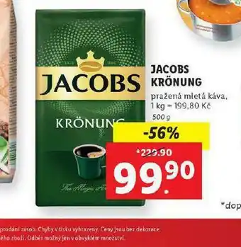 Lidl Káva jacobs krönung nabídka