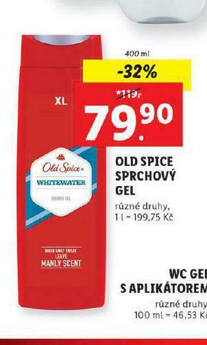 Lidl Old spice sprchový gel nabídka