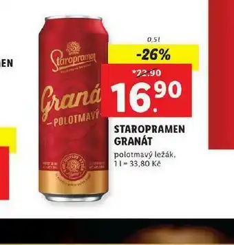 Lidl Pivo staropramen granát nabídka