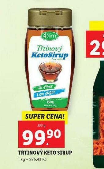 Lidl Třtinový keto sirup nabídka