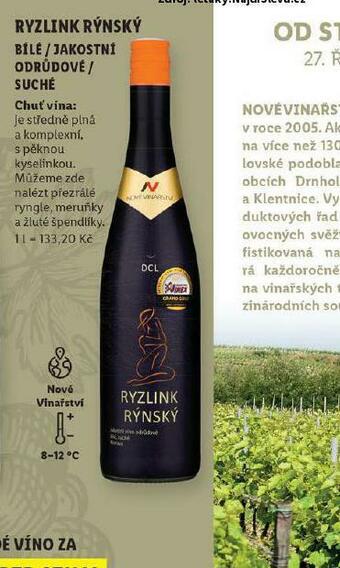 Lidl Ryzlink rýnský nabídka