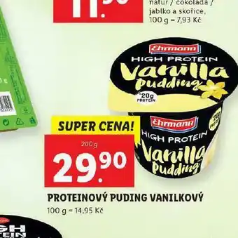 Lidl Proteinový puding vanilkový nabídka