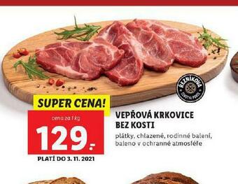 Lidl Vepřová krkovice bez kosti nabídka