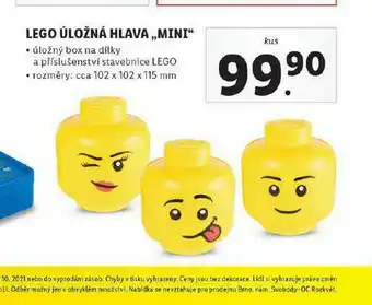 Lidl Lego úložná hlava mini nabídka