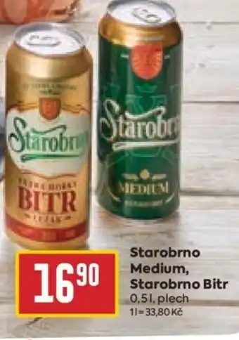Billa Starobrno Medium, Starobrno Bitr 0.5L nabídka