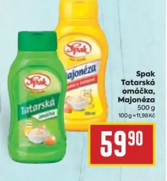 Billa Spak Tatarská omáčka, Majonéza nabídka