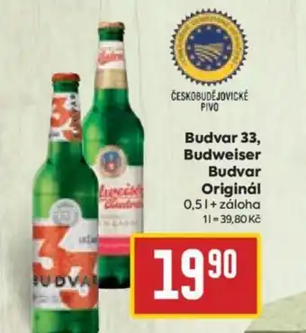 Billa Budvar 33, Budweiser Budvar Originál 0,5L nabídka