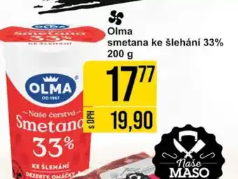 Jip Olma smetana ke šlehání 33% 200 g nabídka