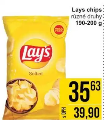 Jip Lays chips 190-200 g nabídka