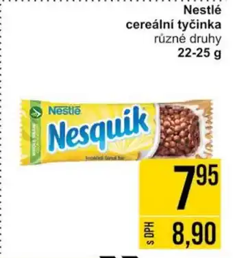 Jip Nestlé cereální tyčinka nabídka