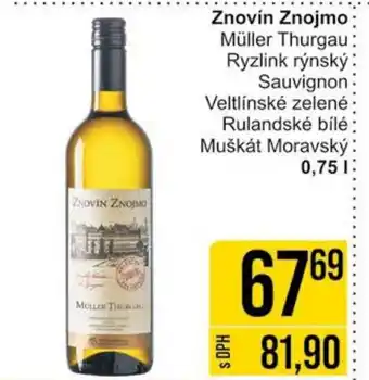 Jip Znovín Znojmo Müller Thurgau nabídka