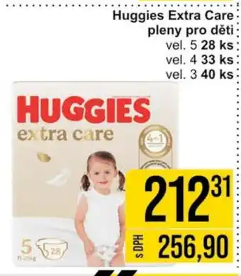 Jip Huggies Extra Care pleny pro děti nabídka