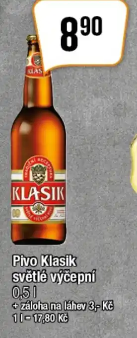 TEMPO Pivo Klasik světlé výčepní nabídka