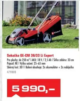 Uni Hobby Sekačka GE-CM 36/33 Li Expert nabídka