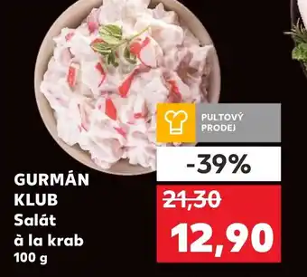 Kaufland GURMÁN KLUB Salát à la krab nabídka