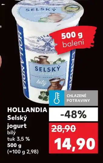 Kaufland HOLLANDIA Selský jogurt nabídka