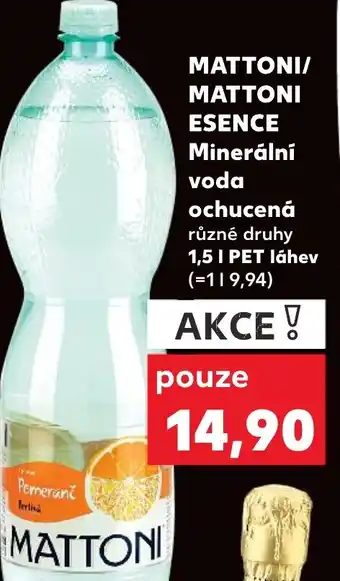 Kaufland MATTONI ESENCE Minerální voda ochucená nabídka