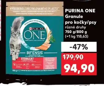 Kaufland PURINA ONE Granule pro kočky/psy nabídka