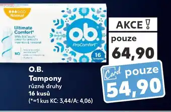 Kaufland O.B. Tampony nabídka