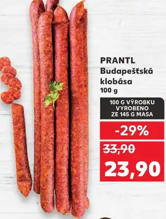 Kaufland PRANTL Budapešťská klobása 100 g nabídka