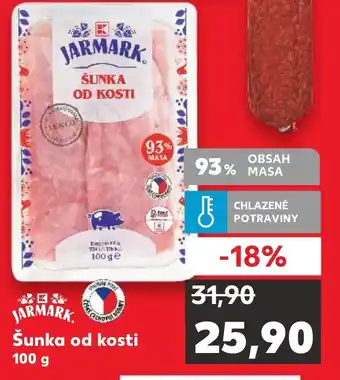 Kaufland Šunka od kosti 100 g nabídka