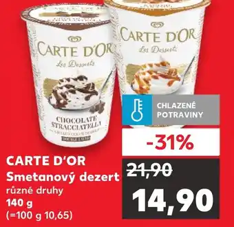 Kaufland CARTE D'OR Smetanový dezert nabídka