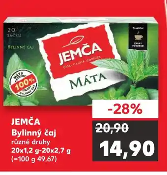 Kaufland JEMČA Bylinný čaj nabídka