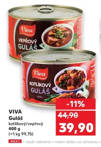 Kaufland VIVA Guláš nabídka