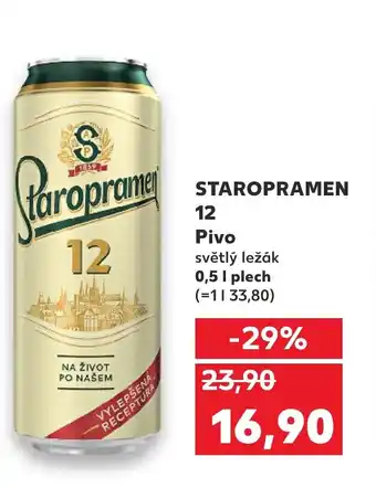 Kaufland STAROPRAMEN 12 Pivo nabídka