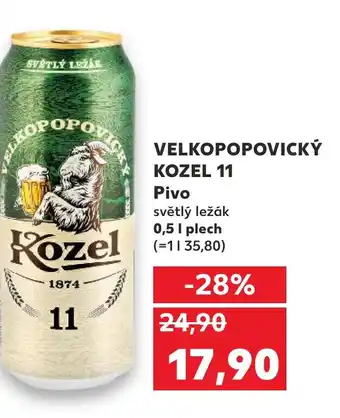 Kaufland VELKOPOPOVICKÝ KOZEL 11 Pivo nabídka