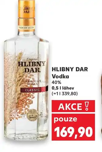 Kaufland HLIBNY DAR Vodka 40% nabídka