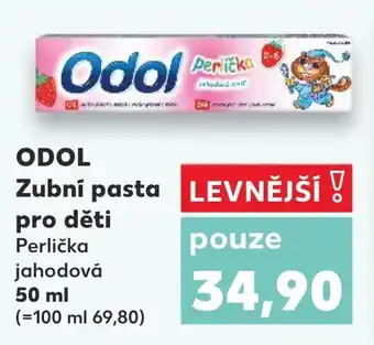 Kaufland ODOL Zubní pasta pro děti nabídka