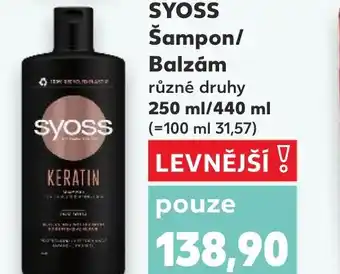 Kaufland SYOSS Šampon/ Balzám nabídka