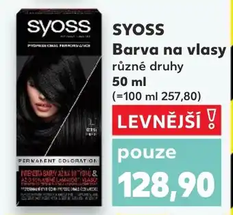 Kaufland SYOSS Barva na vlasy nabídka