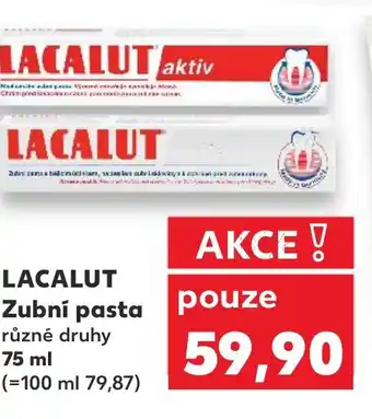 Kaufland LACALUT Zubní pasta nabídka