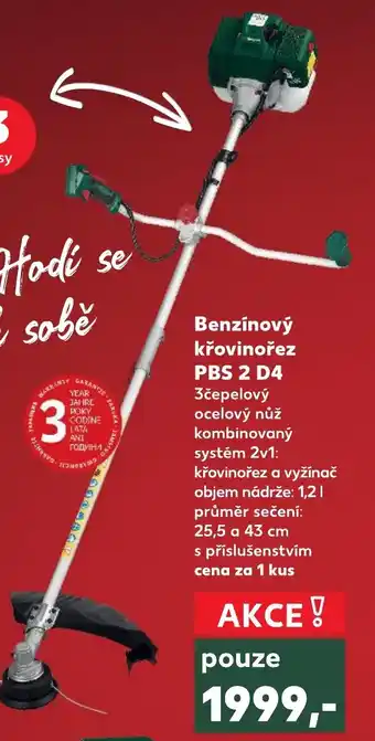 Kaufland Benzínový křovinořez PBS 2 D4 nabídka