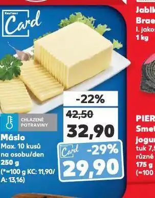 Kaufland Máslo nabídka