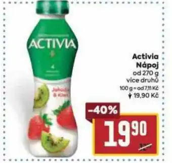 Billa Activia Nápoj nabídka