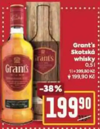 Billa Grant's Skotská whisky 0.5L nabídka