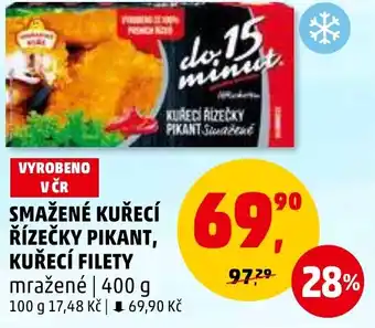 Penny Market SMAŽENÉ KUŘECÍ ŘÍZEČKY PIKANT, KUŘECÍ FILETY nabídka