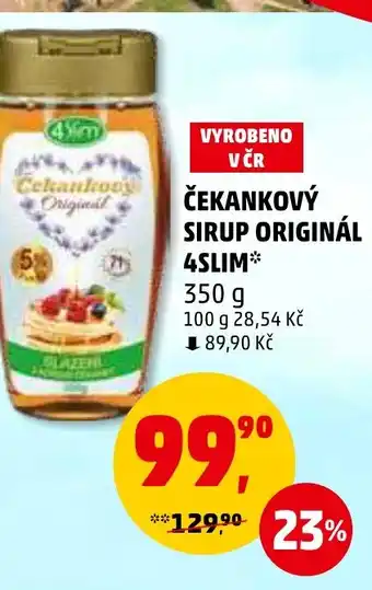 Penny Market ČEKANKOVÝ SIRUP ORIGINÁL 4SLIM nabídka