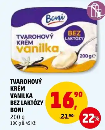 Penny Market TVAROHOVÝ KRÉM VANILKA BEZ LAKTÓZY BONI nabídka