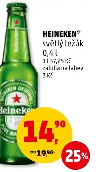 Penny Market HEINEKEN 0.4L nabídka