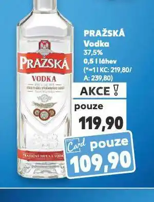 Kaufland Pražská vodka nabídka